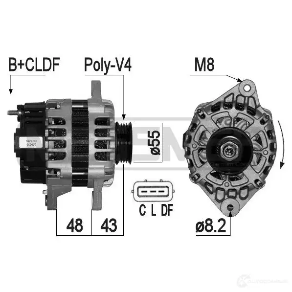 Генератор ERA 1941747 N6R DV0 209030 изображение 0