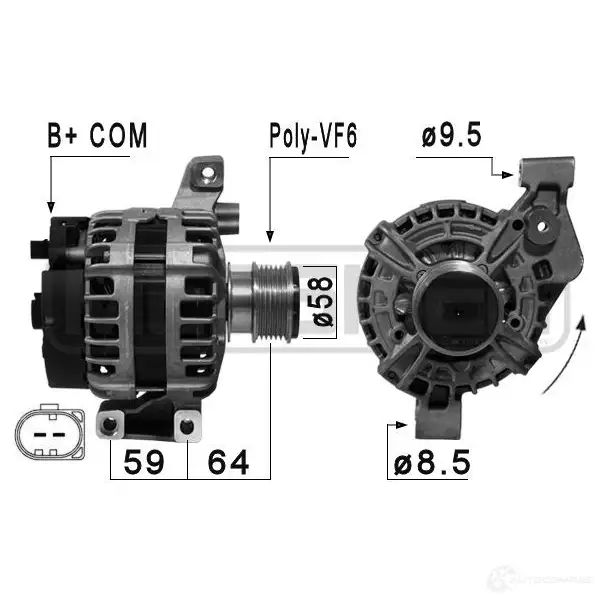Генератор ERA 210875 O4 R04GW 1942882 изображение 0