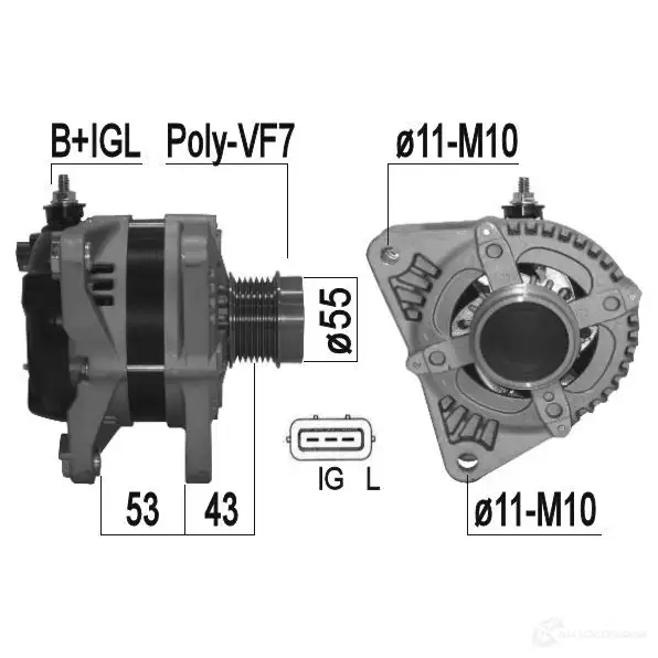 Генератор ERA G4G RW 1438236313 209369A