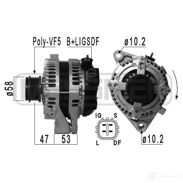 Генератор ERA 1438236367 FR9 ON 210930A изображение 0