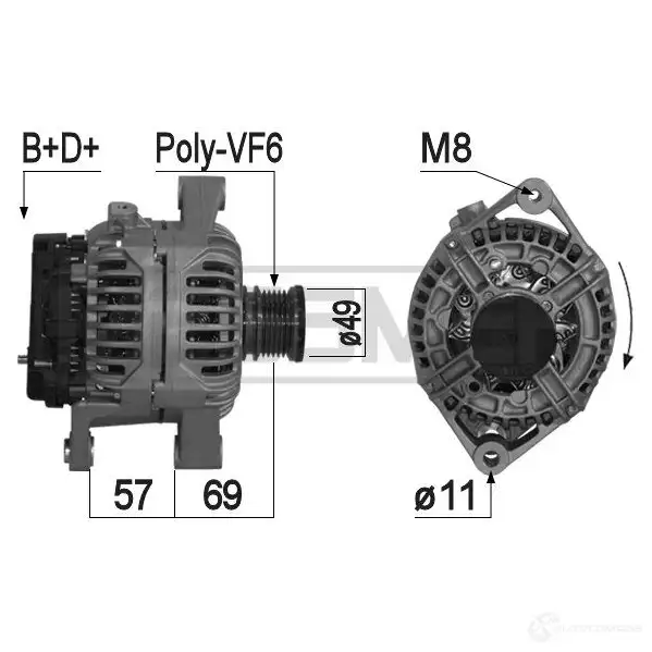 Генератор ERA 209046A RAC 2CY 1438236379