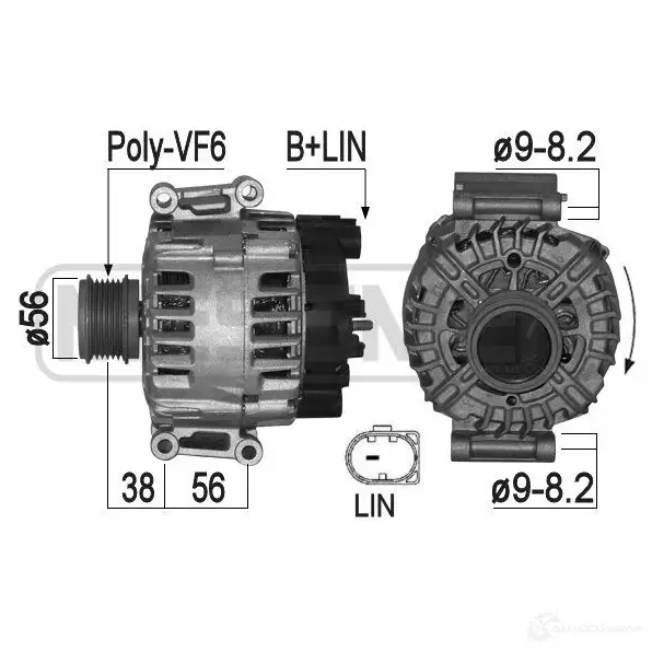 Генератор ERA 1941934 2HE 6D 209321
