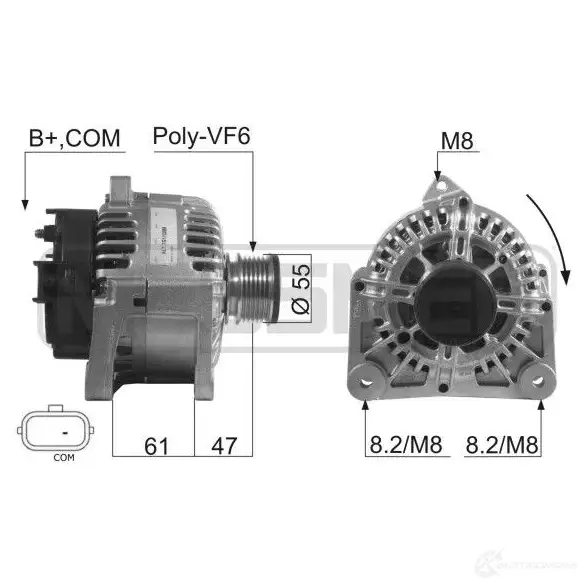 Генератор ERA 1438236411 210477A L8ZH 9EX