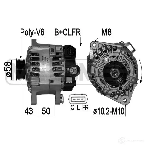 Генератор ERA 210308 1942338 IV PTPU изображение 0