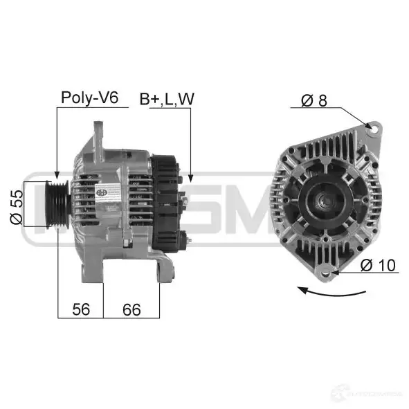 Генератор ERA 210049R D8 CAL 1438236522 изображение 0