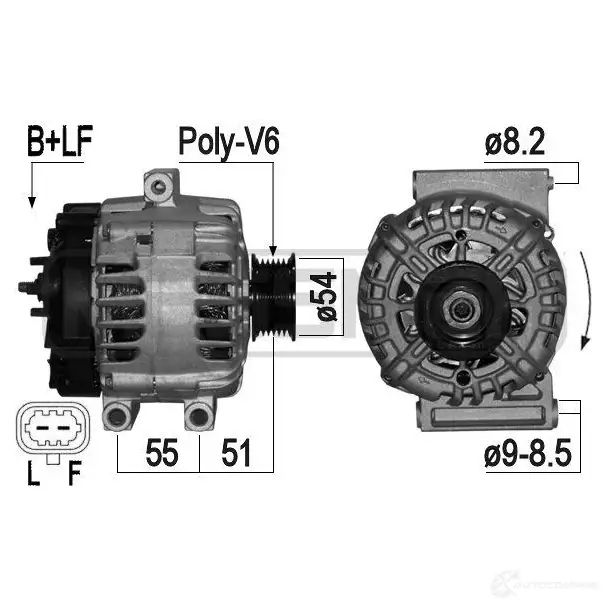 Генератор ERA 1941878 OG G09 209241