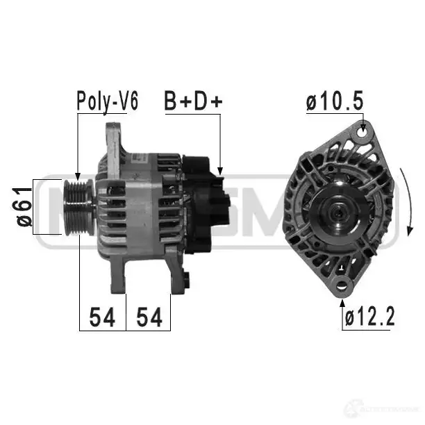 Генератор ERA 210947 1942952 5U HYGU изображение 0