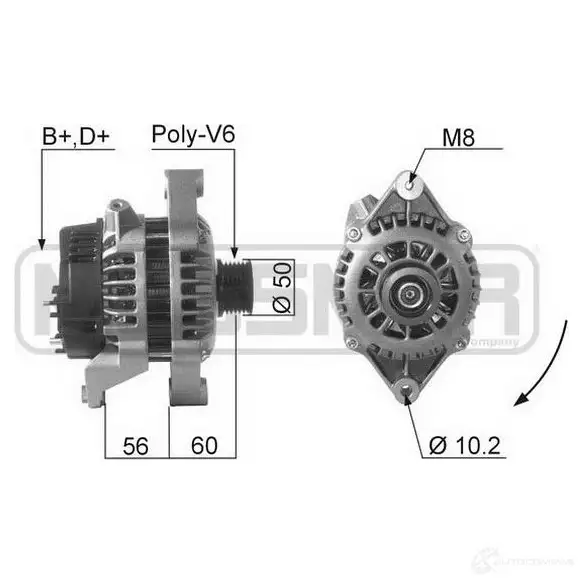 Генератор ERA 1438236697 210065A Q64 Y4LR