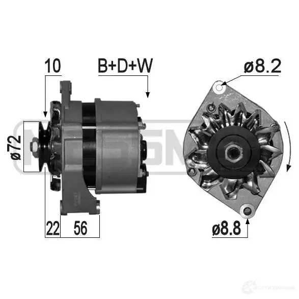 Генератор ERA T6J0Q 8R 1438236715 209090A