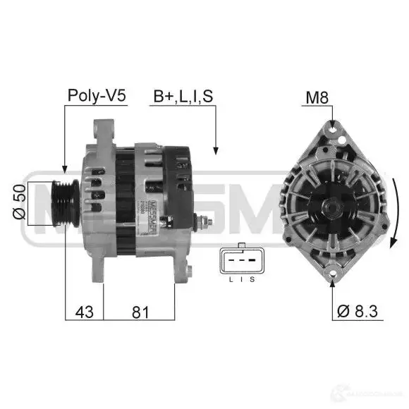 Генератор ERA 1438236731 3M6 GC 210389A изображение 0