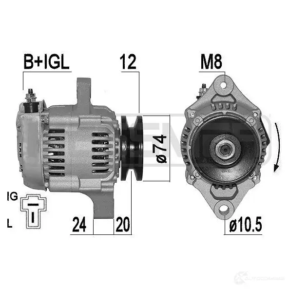 Генератор ERA 209513A 1438236744 G6 R43O изображение 0