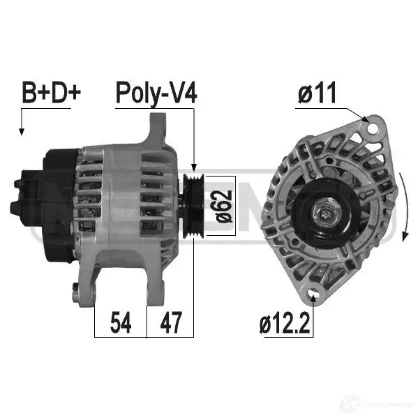 Генератор ERA 1438236767 RUMH LS 209306A