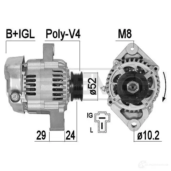 Генератор ERA 1438236777 4NTUKD B 209547A изображение 0