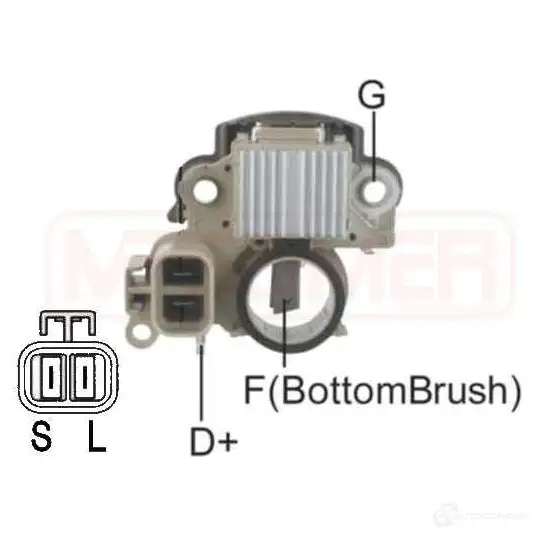 Щетки генератора ERA 215562 Y 3KNU8V 1943435 изображение 0