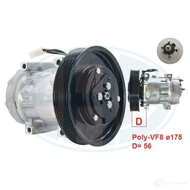 Компрессор кондиционера ERA PVH8T 6 1438639765 670078 - Изображение 1