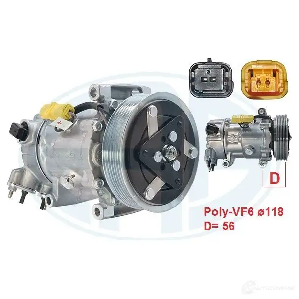 Компрессор кондиционера ERA 1438639832 TZ OLL 670116 - Изображение 1