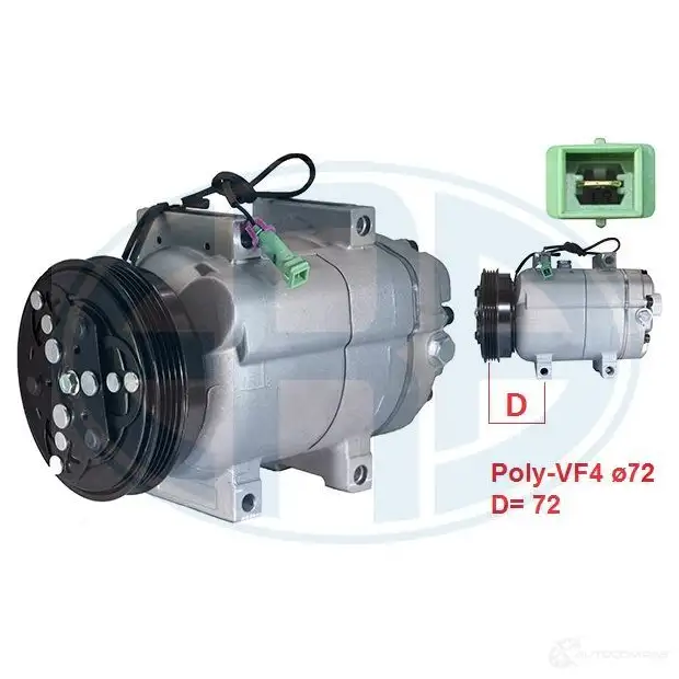 Компрессор кондиционера ERA 670087 FVYB X2 1438639896 - Изображение 1