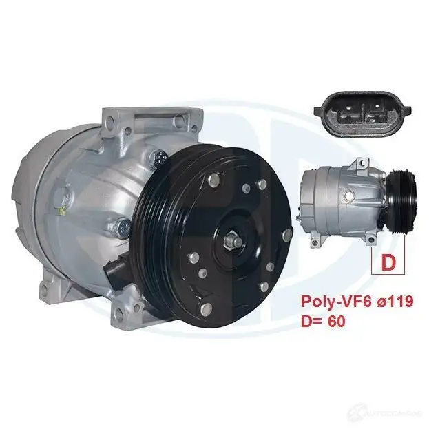 Компрессор кондиционера ERA VQL MRF 670076 1438639916 - Изображение 1
