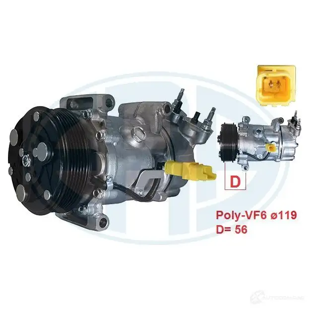 Компрессор кондиционера ERA J1M 7B 670126 1438639918 - Изображение 1