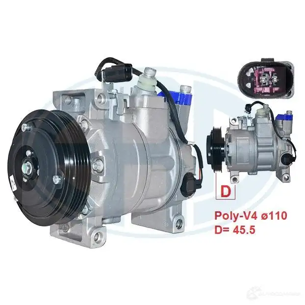 Компрессор кондиционера ERA 670131 PWW 6JP 1438639930 - Изображение 1