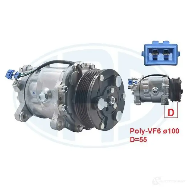 Компрессор кондиционера ERA 670051 YDM MQ 1438639933 - Изображение 1