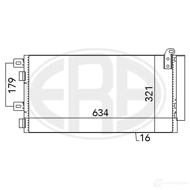 Радиатор кондиционера ERA X8ML TT 667051 1954243