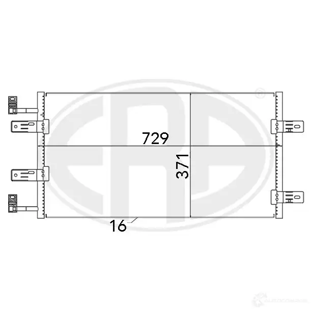Радиатор кондиционера ERA 667137 I0 FX01 1954327 изображение 0