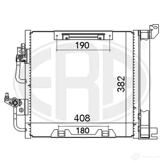 Радиатор кондиционера ERA 1954211 FJO6Y M 667019 изображение 0