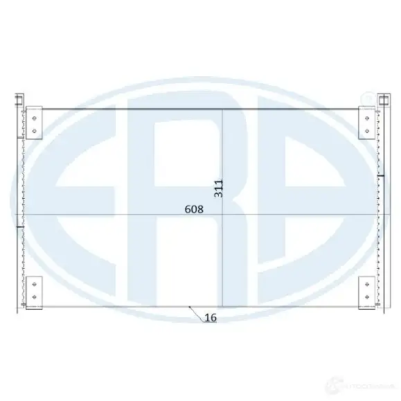 Радиатор кондиционера ERA 6H V1B2R 1438646064 667250 изображение 0