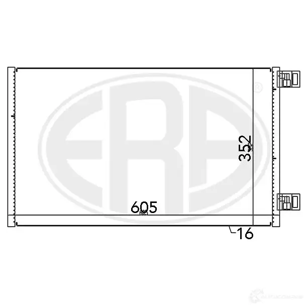 Радиатор кондиционера ERA 1954338 667148 B S3LP изображение 0