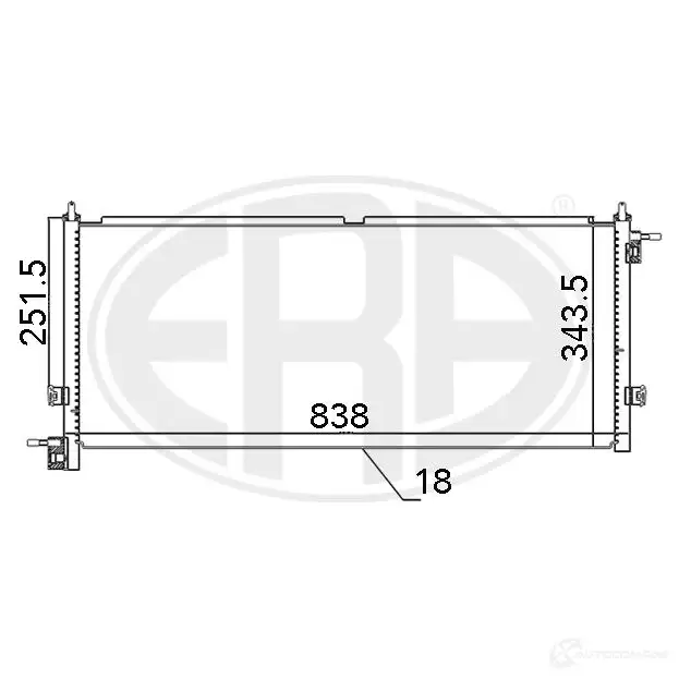 Радиатор кондиционера ERA 667118 1954308 G5C4 0 изображение 0