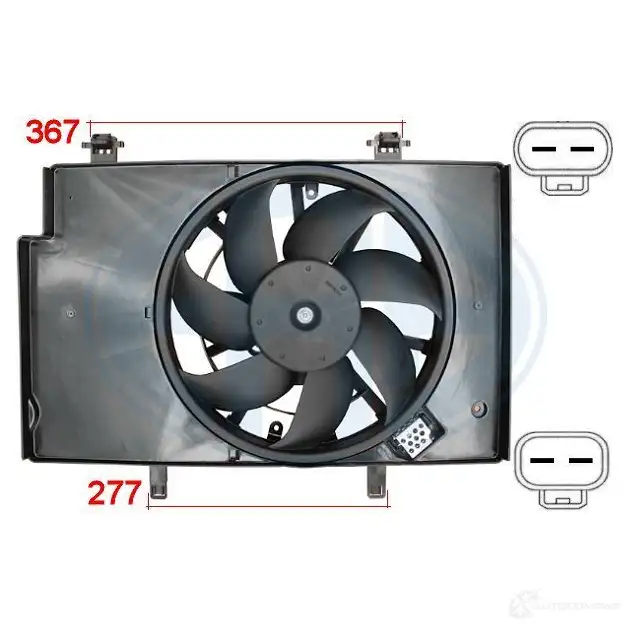 Вентилятор радиатора ERA 352069 1220599924 B5 QZ8P
