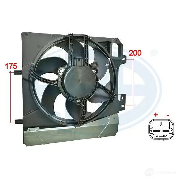 Вентилятор радиатора ERA 1220599776 352057 GSE7M C изображение 0