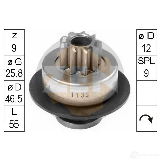 Бендикс ERA ZN1133 1438777896 9CSK 4RL изображение 0