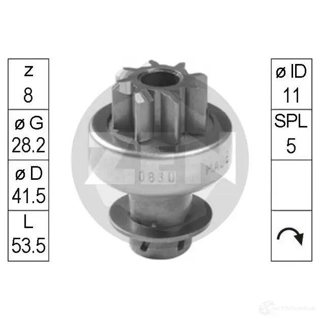 Бендикс ERA 1438778075 MI V3NG ZN0830 изображение 0