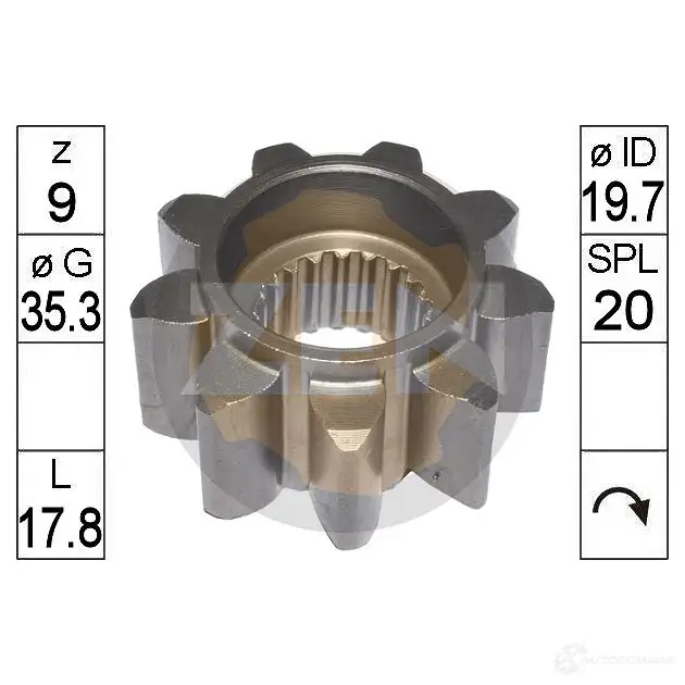 Бендикс стартера ERA Z V07C ZN12658 1439052616 изображение 0