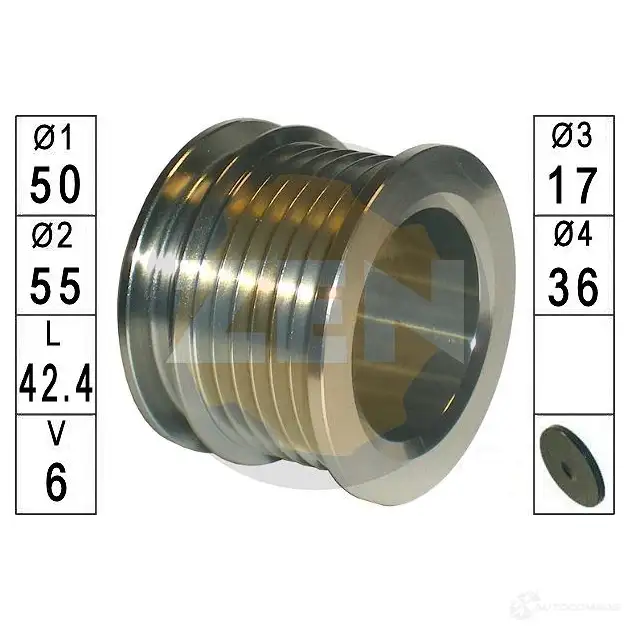 Шкив генератора ERA OVSF B ZN5637 1439078866