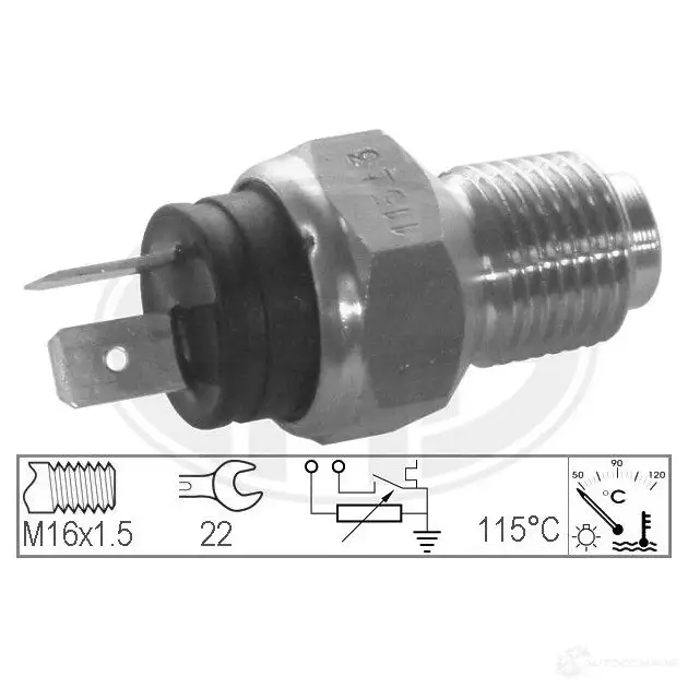 Датчик температуры охлаждающей жидкости ERA 330314 FW LS32U 1947162 изображение 0