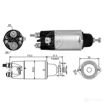 Втягивающее реле ERA 1439249552 A3AY NMX ZM1898 изображение 0