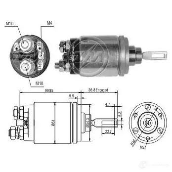 Втягивающее реле ERA ZM742 6DDD QL 1439249760