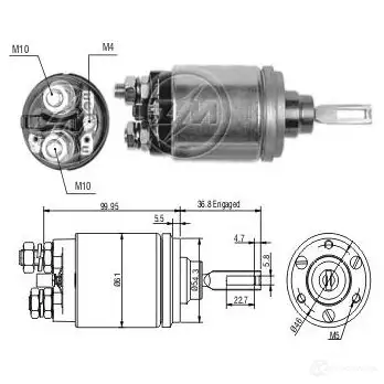 Втягивающее реле ERA M5 J8T9 ZM741 1439249764 изображение 0