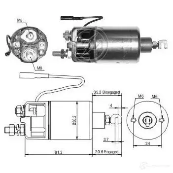 Втягивающее реле ERA 1439249774 ZM661 EXLL R3 изображение 0