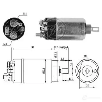 Втягивающее реле ERA ZM522 1N KWPS6 1439249880 изображение 0