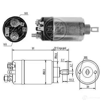 Втягивающее реле ERA Q79 26M 1439249883 ZM726
