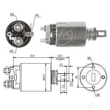 Втягивающее реле ERA 3H LNK 1439250267 ZM783 изображение 0