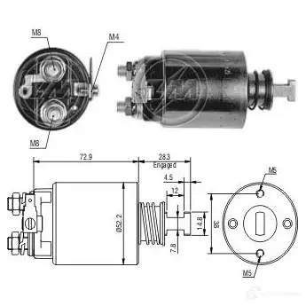 Втягивающее реле ERA C3S06 L 1439250278 ZM583 изображение 0