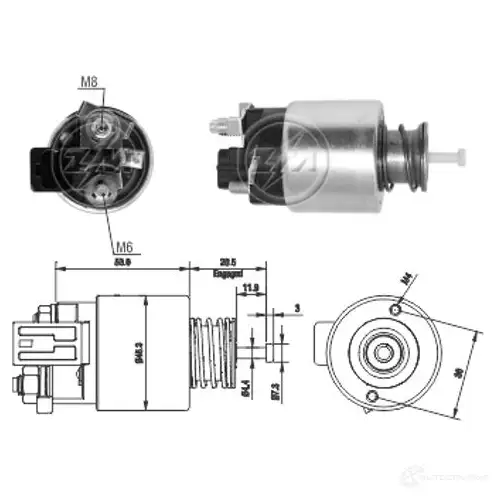 Втягивающее реле ERA ZM1261 Q0IE 7 1439250294 изображение 0