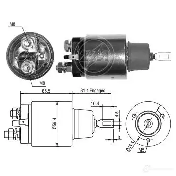 Втягивающее реле ERA ZM975 T1M B0VU 1439250316