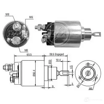 Втягивающее реле ERA ZM2479 1439250368 RX6G 0R