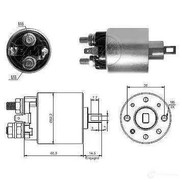 Втягивающее реле ERA 9ENWZ 2R 1439250460 ZM3719